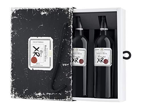 XR de Marqués de Riscal - Vino tinto Reserva Denominación de Origen Calificada Rioja, Variedad Tempranillo, 24 meses en barrica - Estuche 2 botellas x 750 ml - Total 1500 ml