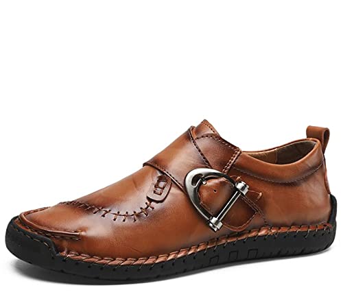 XZHFC Otoño Zapatos de hombre de talla grande Cuero Casual Hombres Europeos y Americanos Moda Zapatos de negocios