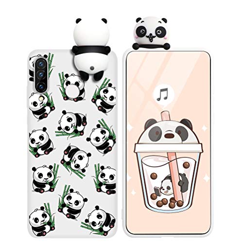 Yoedge Funda para Huawei P30 Lite, Silicona Cárcasa 3D Animal Muñecas Toy con Dibujos Antigolpes de Diseño Suave TPU Ultrafina Case Cover Fundas Movil para Huawei P30 Lite New Edition 6,15", Panda 2