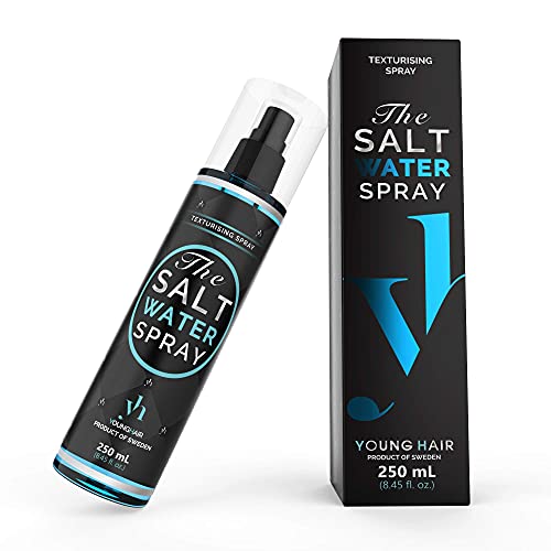 YoungHair The Salt Water Spray, Spray de Agua Salada para el Cabello ¡El secreto para aumentar tus Rizos, Volumen o Ondas Surferasuna manera rápida y fácil!