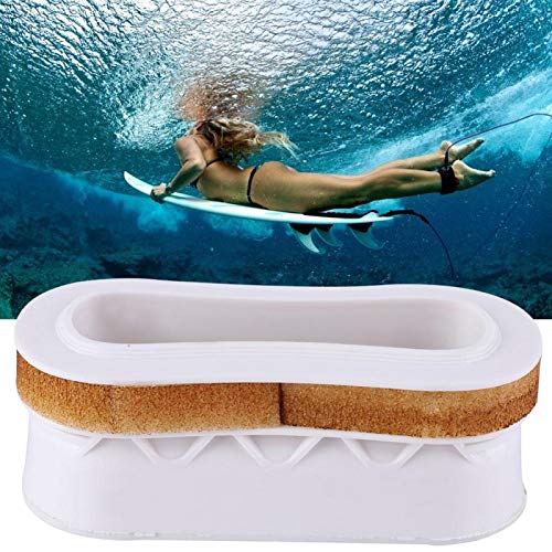 YUUGAA Manija de la Tabla de Surf, Accesorio plástico Duradero del Rescate de la Tabla de Surf de la manija del Inserto de la Tabla de Surf(Blanco)