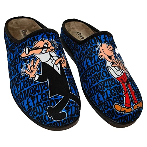 Zapatillas cómodas Andar por casa inspiradas en Mortadelo y Filemón (42)