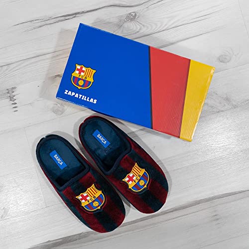 Zapatillas FC Barcelona Clásicas Zapatillas de Estar por casa Hombre Invierno Otoño - 28 EU