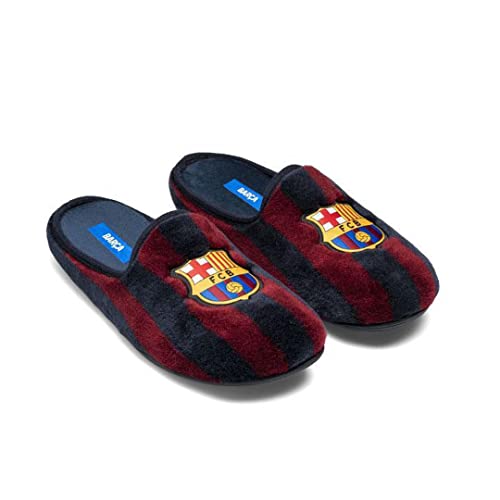 Zapatillas FC Barcelona Clásicas Zapatillas de Estar por casa Hombre Invierno Otoño - 46 EU