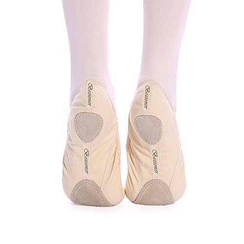 Zapatos de ballet tallas 25 - 44, 16 - 28 cm, rosa vivo, para el gimnasio o yoga, (rosa claro), EU36