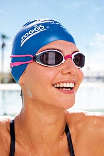 Zoggs Gafas de natación, Adultos Unisex, Blanco/Rosa/Humo, una Talla
