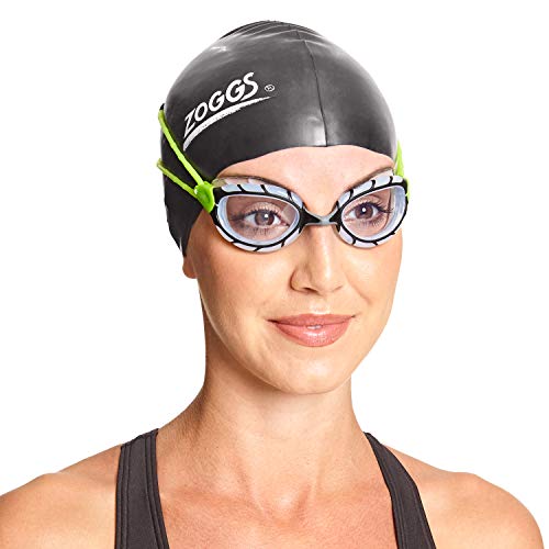Zoggs Gafas de natación, Adultos Unisex, Negro/Lima/Claro, una una talla