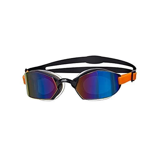 Zoggs Ultima Air Titanium Gafas de natación, Adultos Unisex, Black/Grey/Mirrored, Talla Única