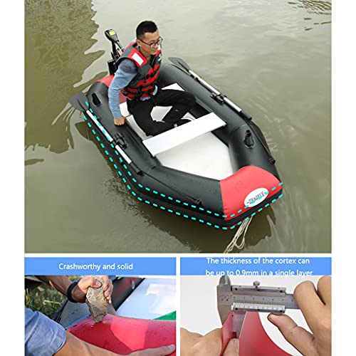 ZXQZ Kayak Bote Inflable, Canoa de Kayak Inflable para 3 Personas, Kayak de Mar, Balsa de Goma Portátil para Pescar