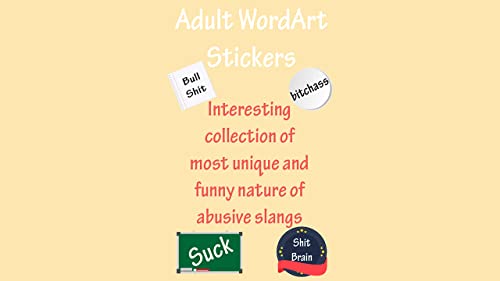 18+ Adult WordArt Stickers