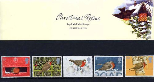 1995 Navidad Robins presentación paquete No. 262 Royal Mail – sellos