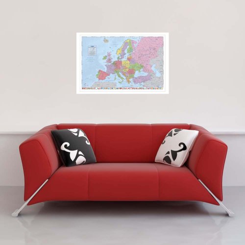 1art1 Empire 330529 - Póster de Mapa de Europa (91,5 x 61 cm)