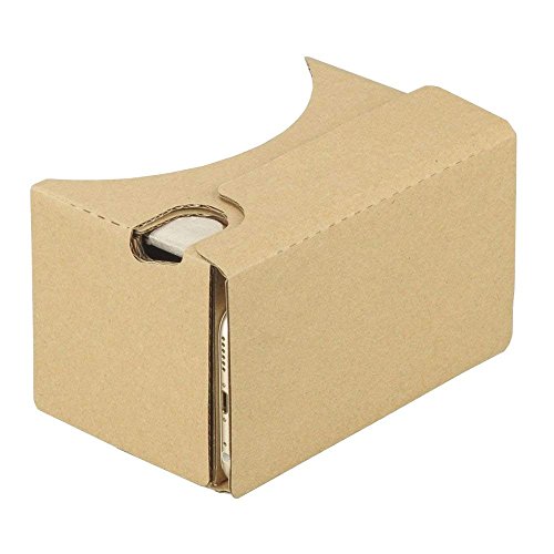 2Pack Google Cardboard,Virtual Real Store 3D VR Headset Virtual Reality Glasses Box with Big Clear 3D Optical Lens and Comfortable Head Strap Nose Pad for iPhone and Smartphones