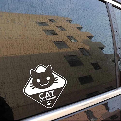 3 Pcs Stickers and Decals, 16CM*16CM Cat ON Board Waterproof Stickers for Laptop, Computer, Phone, Refrigerator, Car Stickers