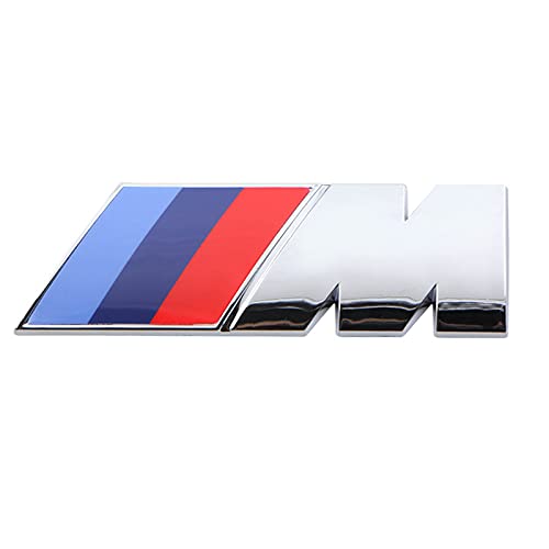 3D Sport M Logo Coche Pegatina Decoración, M Logo Insignia Sport Coche decoración de Maletero para B-M-m 1 2 3 4 5 6 7 Serie X1 X2 X3 X4 X5 X6 Serie M2 M3 M4 M5 Series Z4 Serie