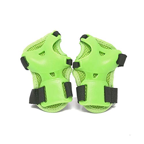 3StyleScooters® SafetyMAX® - Set de Coderas y Rodilleras de Seguridad para Niños - Probado y Certificado EN14120 - Disponible en 6 Colores Fabulosos - ¡Diviértete Sin Riesgos! (Verde)