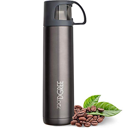 720°DGREE Frasco Termica “Follow“ – 450ml, 700ml, 1l - Botella de Aislante al vacío Termo de Acero Inoxidable con Taza café y té