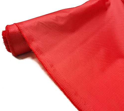 A-Express Ripstop Impermeable Poliéster Tela 3.8oz Polainas Material al aire libre Cubrir Acampar Bandera - 2 Metro (200cm x 150cm) Rojo