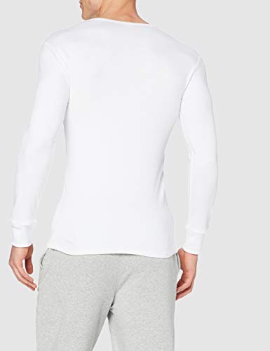 Abanderado termal algodón invierno c/redondo, camiseta térmica para hombre, (blanco 001), large (tamaño del fabricante:l/52)