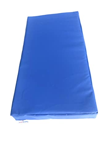 ABM SOFTPLAY Soft Play Gymnastic Landing Crash Mat – 610 g/m² PVC/espuma de alta densidad – azul – 100 cm x 50 cm x 10 cm