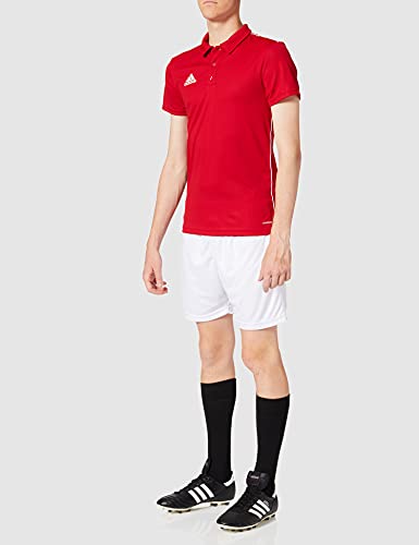adidas CORE18 Camiseta Polo, Hombre, Power Red/White, XL