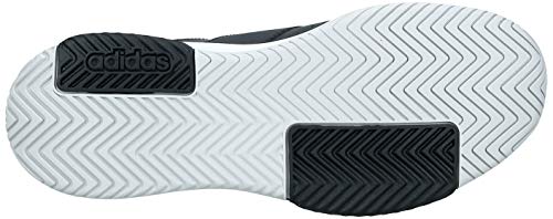 adidas Courtsmash, Tennis Shoe Hombre, Core Black/Cloud White/Grey, 42 EU