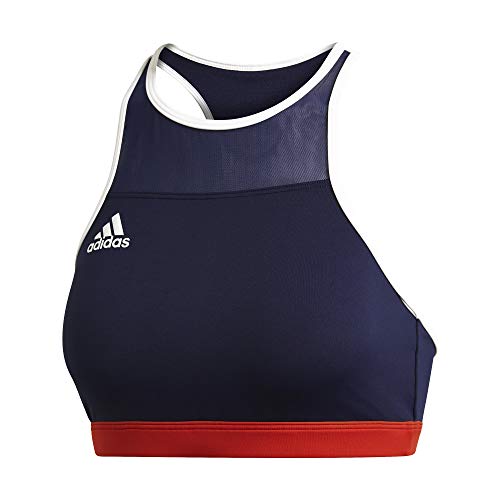 adidas DRST Volley Top Swimsuit, Team Navy Blue/White/Team Colleg Red, XS Women's