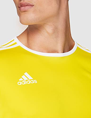 Adidas ENTRADA 18 JSY T-shirt, Hombre, Yellow/ White, M