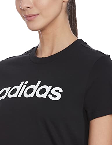 adidas GL0769 W Lin T T-Shirt Womens Black/White M
