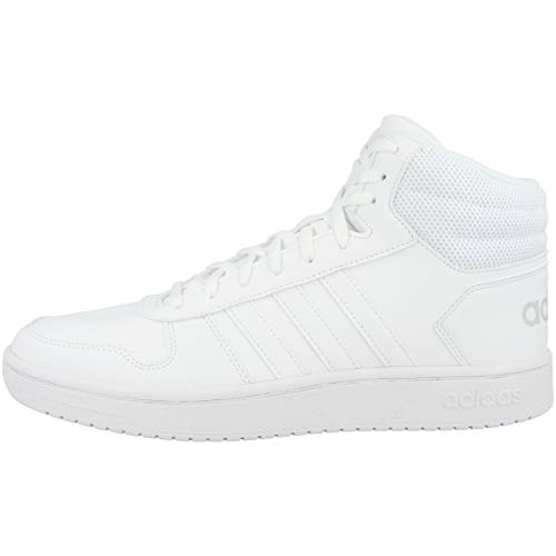 adidas Hoops 2.0 Mid, Zapatillas Altas Mujer, Blanco (Footwear White/Footwear White/Footwear White 0), 38 EU