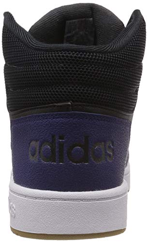 adidas Hoops 2.0 Mid, Zapatillas de Gimnasia Hombre, Negro (Core Black/Carbon S18/Light Granite), 39 1/3 EU