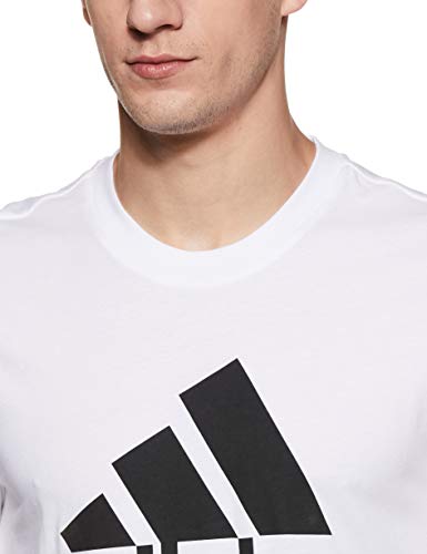 adidas Most Haves Badge of Sports TS M Camiseta, Hombre, Blanco (White/Black), L
