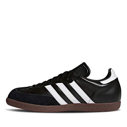 adidas Originals Samba Leather, Zapatillas de Fútbol Hombre, Black White 019000, 40 EU