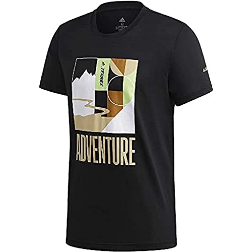 adidas Terrex Adventure - Camiseta para Hombre, Hombre, Camiseta para Hombre, FU0268, Negro, Extra-Small