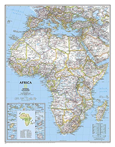 Africa Classic, Tubed: Wall Maps Continents (National Geographic Reference Map)