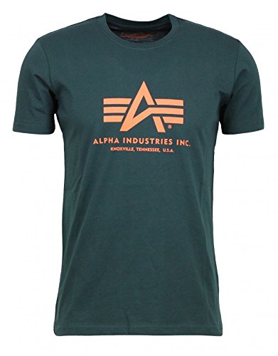 ALPHA INDUSTRIES Basic T-Shirt Camiseta, Grün (Olive 11), M para Hombre