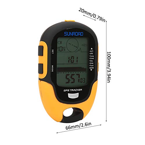 Altímetro de Temperatura, Ipx4 Impermeable Compatibilidad de Sistema Dual Medidor de Altitud GPS Altímetro Electrónico para Consultas de Temperatura Y Humedad para Productos para Exteriores