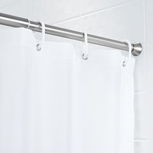Amazon Basics - Barra de tensión para cortina de ducha o marco de puerta, Níquel, 91 a 137 cm