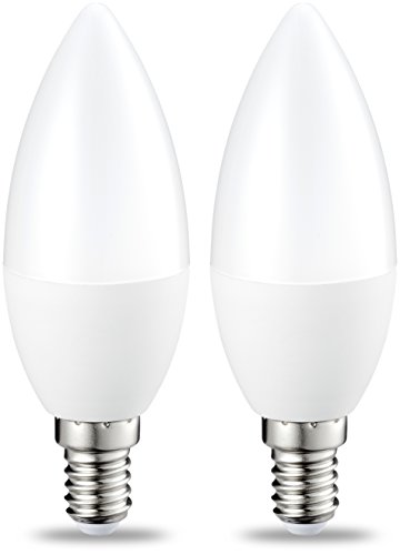 Amazon Basics - Bombilla de luz puntual GU10 tipo LED, 4,7 W (equivalente a 50 W), blanco cálido, no regulable, paquete de 2