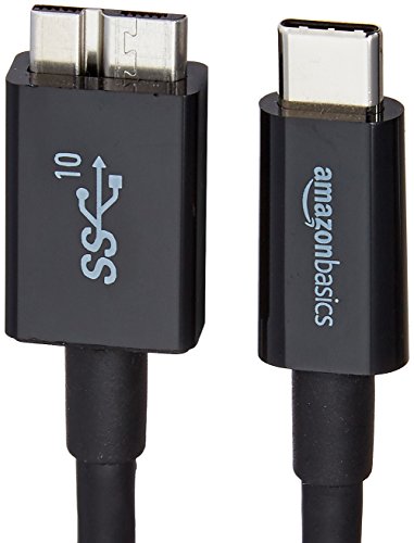 Amazon Basics - Cable USB tipo C a Micro-B 3.1 de 2ª generación - 0,9 m - Negro