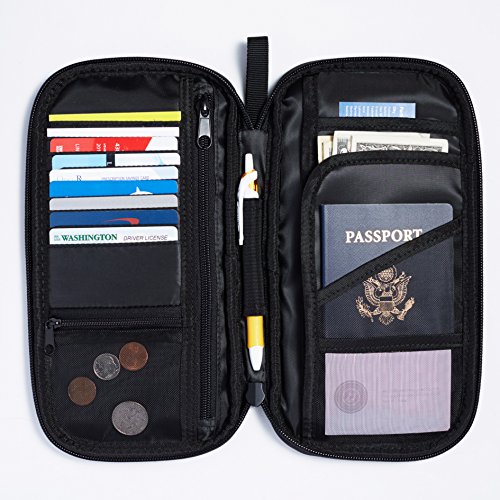 Amazon Basics - Organizador de viaje con identificación por radiofrecuencia (RFID)