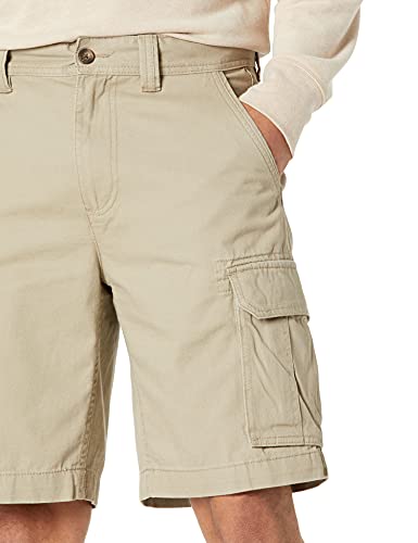Amazon Essentials Classic-Fit Cargo Short Pantalones Cortos, Marrón Caqui Oscuro, 30W
