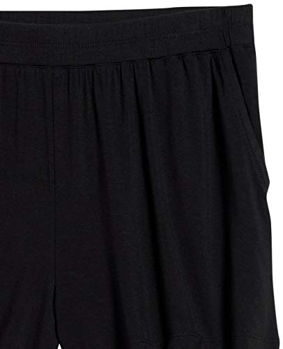 Amazon Essentials Classic Fit Knit Pull on Short Pantalones Cortos, Negro, S