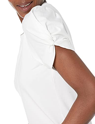 Amazon Essentials Classic Fit Twist Sleeve Crew Neck T-Shirt Camiseta, Blanco, XXL