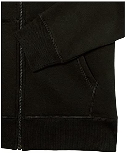 Amazon Essentials Full-Zip Hooded Fleece Sweatshirt Sudadera, Negro (Black), Large