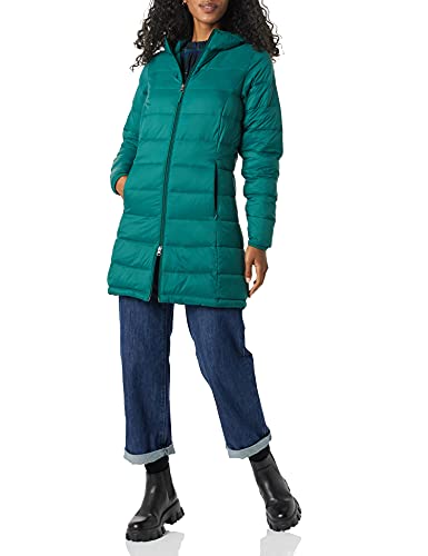 Amazon Essentials Lightweight Water-Resistant Packable Puffer Coat Abrigo de Piel, Verde Oscuro, XL