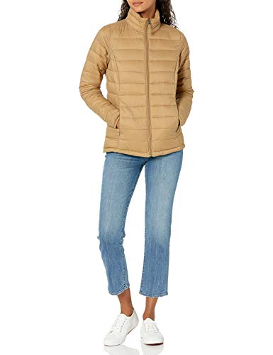 Amazon Essentials Lightweight Water-Resistant Packable Puffer Jacket Chaqueta Aislante, Camel, XL