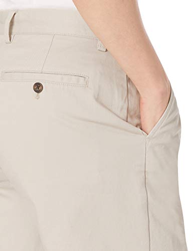 Amazon Essentials – Pantalón corto de corte entallado para hombre (22,8 cm), Beige (Stone Sto), 34W