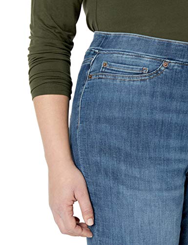 Amazon Essentials Plus Size Pull-On Skinny Jegging Jeans, Desteñido Medio, 28 Regular