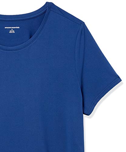 Amazon Essentials Plus Size Tech Stretch Short-Sleeve Crewneck T-Shirt Fashion-t-Shirts, Marino, 1X